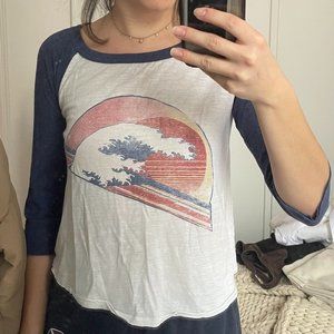 Free People Baseball Shirt